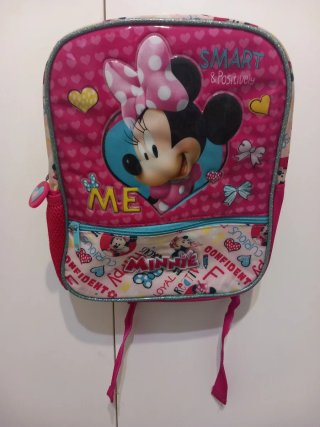 Mochila Infantil Minnie Mouse Rosa