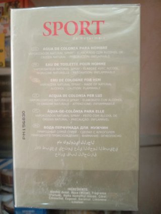 Profumo uomo SPORT Eau de Toilette 100ml