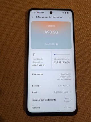 Oppo A98 256GB 97% Batería