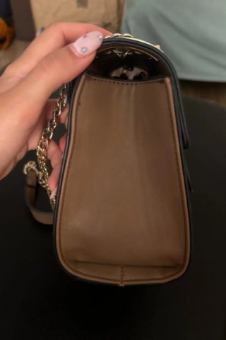 Bolso  Camel y Dorado