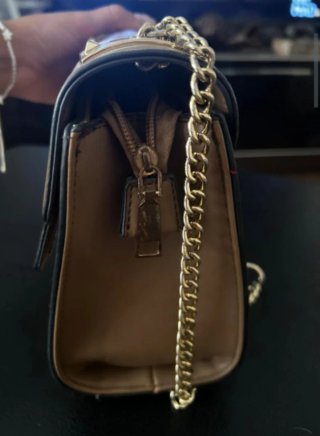 Bolso  Camel y Dorado