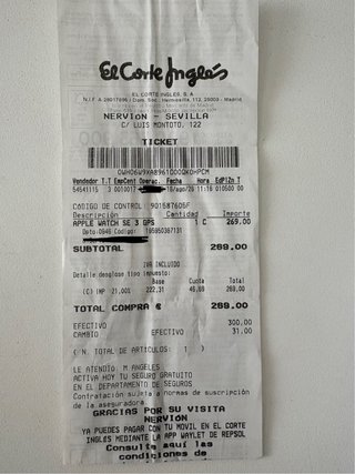 APPLE WATCH SE 3 40mm GPS SIN ESTRENAR + TICKET