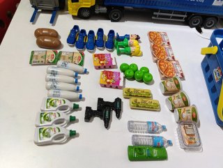Mini Lidl Tienda, camiones, elevadora