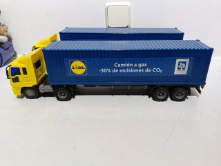 Mini Lidl Tienda, camiones, elevadora