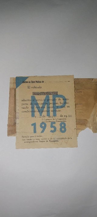Lote documentos  Patente Circulación