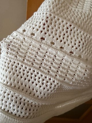 Vestido Zara Crochet Blanco Talla L