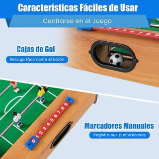 Mesa Multijuegos 2 en 1: Futbolín y Hockey