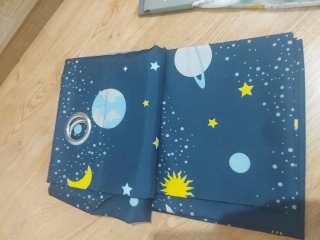 Cortinas infantiles estrellas y planetas