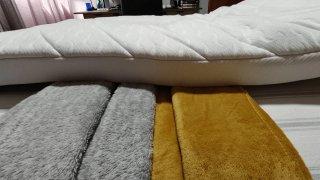 Sobrecolchón de tela