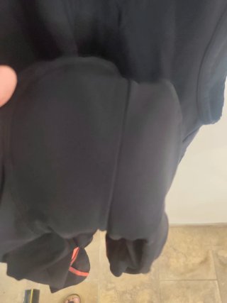Salopette ciclismo nera con inserti rossi XL