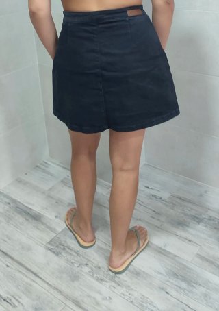 Falda vaquera patchwork