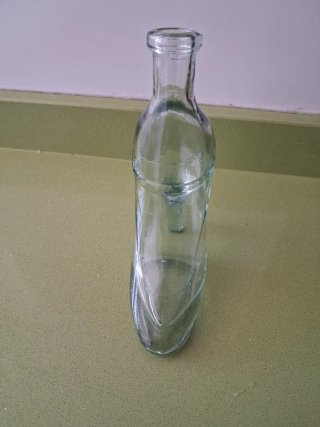 Botella de licor zapato de cristal