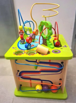 Cubo Actividades Montessori Hape Madera