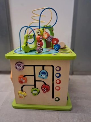 Cubo Actividades Montessori Hape Madera