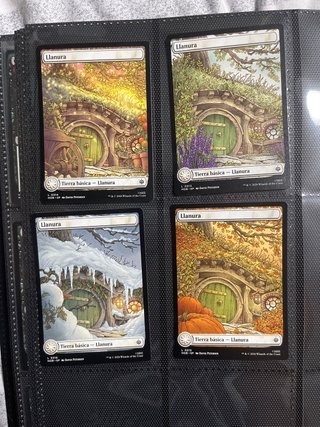 Llanura Magic The Gathering 4 Cartas Tierras promo