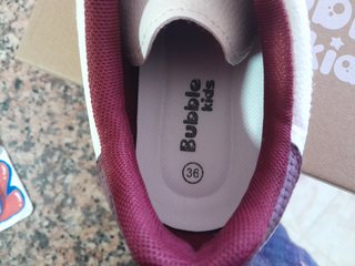Zapatillas Bubble Kid Beige/Rojo Talla 36