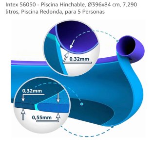 Piscina Hinchable Intex 396x84 cm