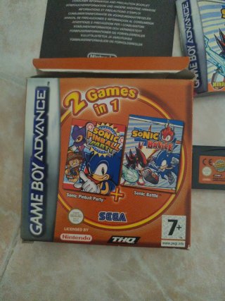 Juego Game Boy Advance Sonic Pinball Party y Sonic