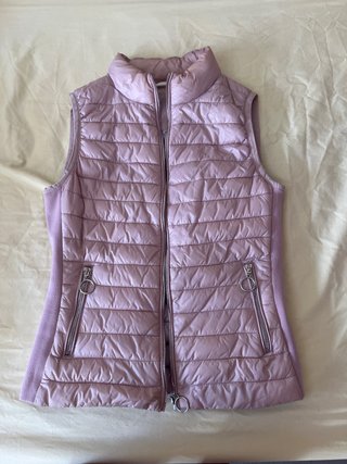 Chaleco acolchado rosa talla S