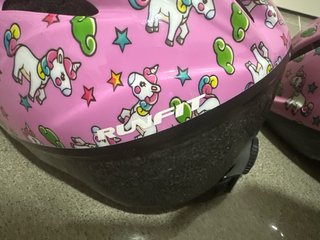 Cascos infantil niña unicornios rosa