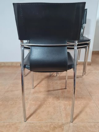 6 Sillas Cocina/Comedor Negras