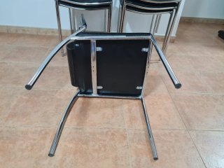6 Sillas Cocina/Comedor Negras