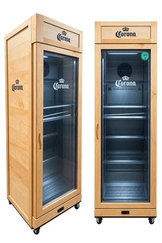 Nevera Vitrina Corona Madera