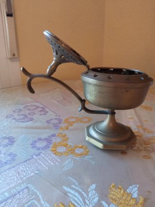 INCENSARIO BRONCE ANTIGUO.