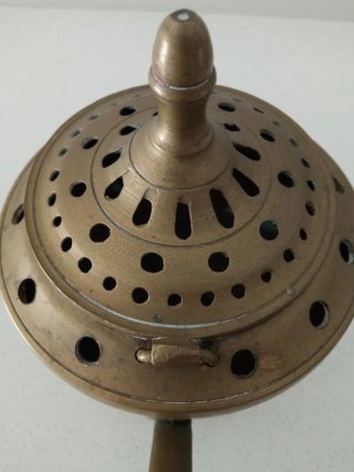 INCENSARIO BRONCE ANTIGUO.