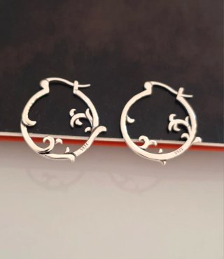 Pendientes Aro Plata Filigrana