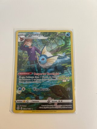 Carta Pokémon Vaporeon Fase 1