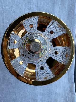 Cristal Bohemia tallado vintage