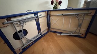 CAMILLA PLEGABLE DE ALUMINIO 3 CUERPOS COLOR AZUL