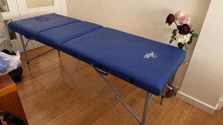 CAMILLA PLEGABLE DE ALUMINIO 3 CUERPOS COLOR AZUL