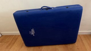 CAMILLA PLEGABLE DE ALUMINIO 3 CUERPOS COLOR AZUL