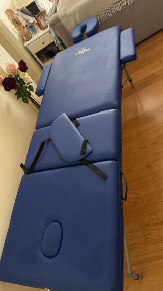 CAMILLA PLEGABLE DE ALUMINIO 3 CUERPOS COLOR AZUL