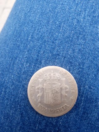 Moneda Alfonso XII 1885