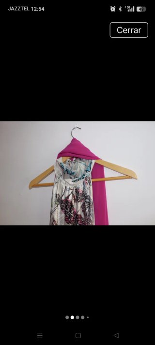 Vestido largo estampado floral
