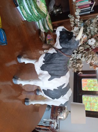 Figura Vaca Frisona Decoración