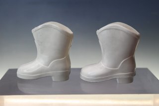 01. Botas blancas de Nancy de Famosa. Originales, años 70.