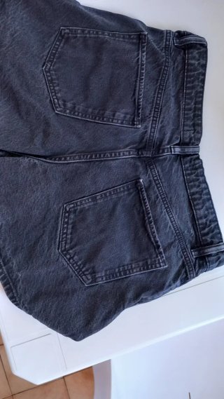 Pantalón corto tejano negro