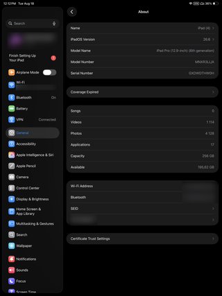 Apple iPad Pro M2 12.9 2022 Gris 256GB + Pencil 2