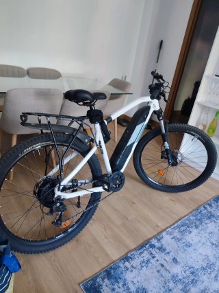 Bicicleta Eléctrica Rockrider Blanca