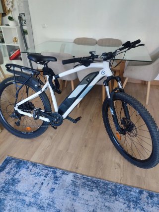 Bicicleta Eléctrica Rockrider Blanca