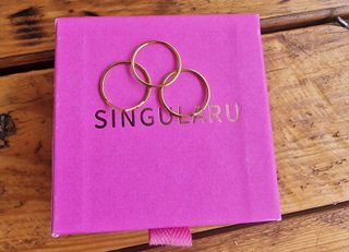 Anillos Singularu Acero Baño Oro
