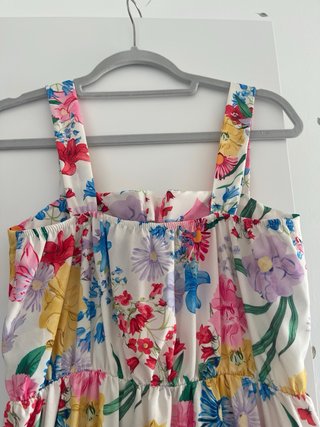 Vestido midi estampado floral