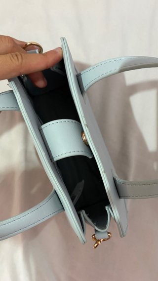 Bolso de mano turquesa