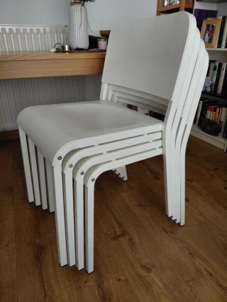 Conjunto 4 Sillas MELLTORP  IKEA  Blancas