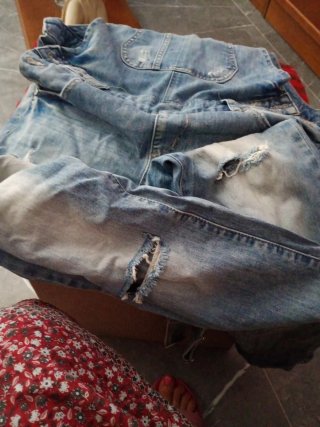 Peto Vaquero Desgastado Talla L