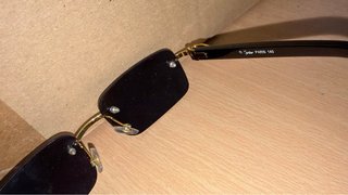 Gafas Cartier Negras y Doradas